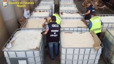 14 тонн амфетамина: в Италии изъяли рекордную партию наркотиков – видео