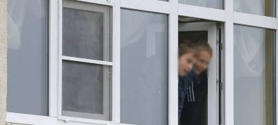 В Петрозаводске дети едва не выпали с балкона
