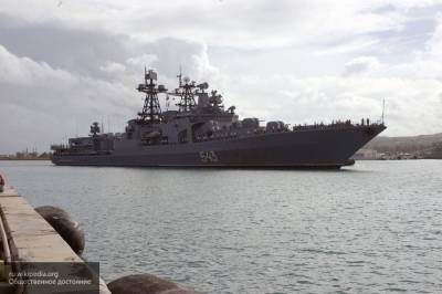 Модернизированный фрегат "Маршал Шапошников" выходит на испытания в Японское море