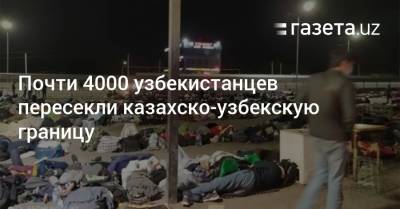Почти 4000 узбекистанцев пересекли казахско-узбекскую границу