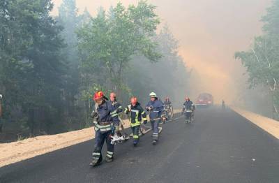 На Луганщине продолжается тушение лесного пожара - ГСЧС