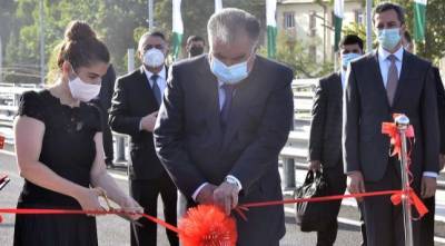 Эмомали Рахмон в Душанбе открыл вторую эстакаду