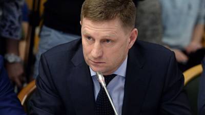 Суд арестовал на два месяца губернатора Хабаровского края Сергея Фургала