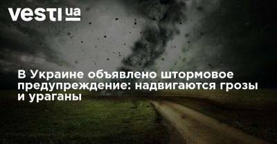 В Украине объявлено штормовое предупреждение: надвигаются грозы и ураганы