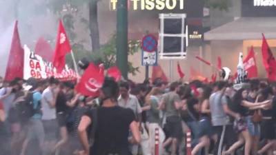 Кириакос Мицотакис - В Афинах арестовали девять человек за участие в акции протеста - piter.tv - Греция - Протесты