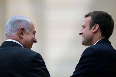 Макрон попросил Нетаньяху воздержаться от аннексии Западного берега