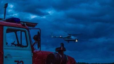 Лётчики МЧС провели тренировку в Тверской области