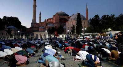 В ЕС отреагировали на возвращение собору Святой Софии в Стамбуле статуса мечети