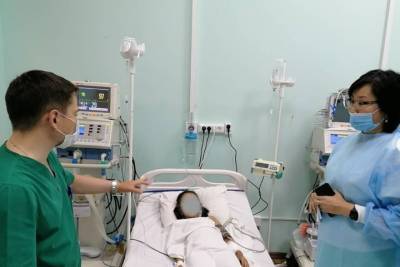 В Улан-Удэ девочка, пострадавшая на пожаре, поступила в больницу в оглушенном состоянии