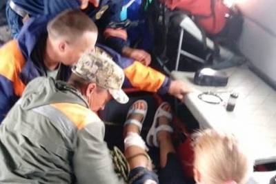 Пострадавшую в горах Бурятии туристку эвакуировали на вертолете