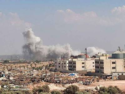 Неизвестные беспилотники разбомбили цементный завод в Идлибе - free-news.su - Идлиб