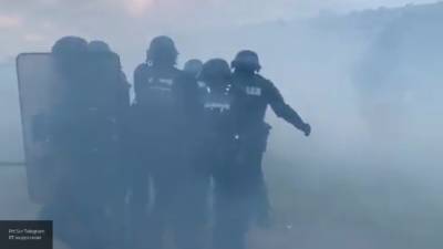 Полиция Белграда разгоняла протестующих слезоточивым газом