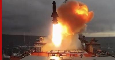 Ракетный удар «Петра Великого» в Баренцевом море сняли на видео