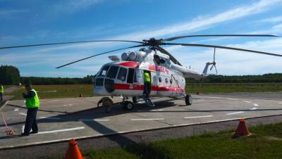 В ДОКБ Твери вертолетом доставлен раненный из травмата ребенок