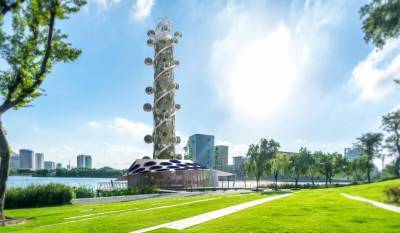 В Нидерландах показали концепт спиральной "башни обозрения" на солнечной и ветровой энергии