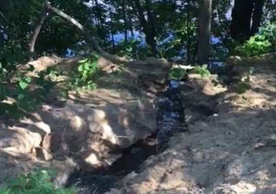 Видео: по Солотче текут канализационные реки