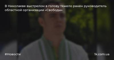 В Николаеве выстрелом в голову тяжело ранен руководитель областной организации «Свободы»