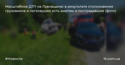 Масштабное ДТП на Львовщине: в результате столкновения грузовиков и легковушек есть жертвы и пострадавшие (фото)