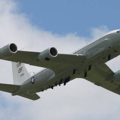 Средства ПВО обнаружили сегодня самолет-разведчик ВВС США RC-135 над Японским морем