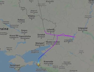 Российский пассажирский самолет нарушил воздушные границы Украины на востоке