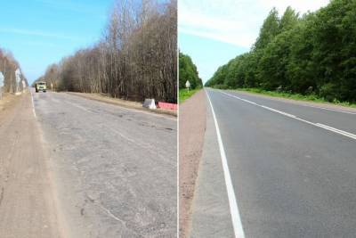На два месяца раньше завершили ремонт дороги Псков-Гдов-Сланцы