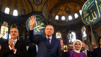 Эрдоган заявил, что мнение других стран не остановит превращение Святой Софии в мечеть