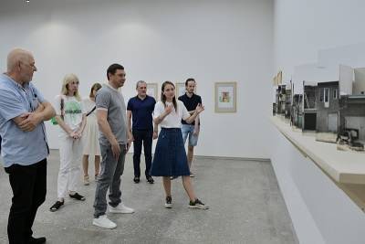 Мэр Краснодара встретился с краснодарскими художниками и скульпторами в ЦСИ «Типография»
