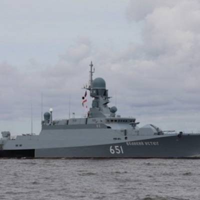 18 кораблей и катеров из состава парадного строя приняли участие во второй тренировке в акватории Финского залива