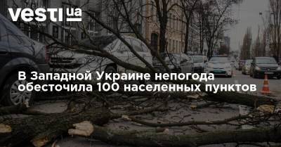 В Западной Украине непогода обесточила 100 населенных пунктов