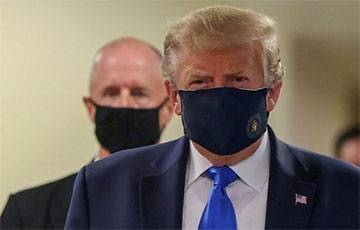 Дональд Трамп - Donald Trump - Дональд Трамп впервые надел маску на публике - charter97.org