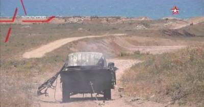 Российские военнослужащие уничтожили «джихад-мобили»* на учениях в горах Таджикистана