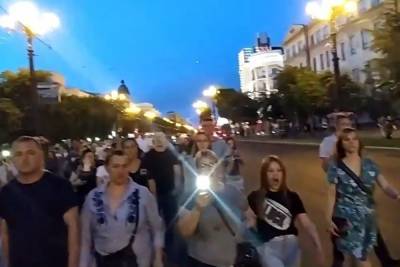 В Хабаровске началось вечернее шествие в поддержку Фургала