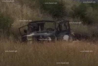 Опубликован снимок автомобиля УАЗ, на котором азербайджанские военные попытались нарушить границу Армении