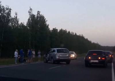 На трассе Рязань – Клепики столкнулись мотоцикл и внедорожник