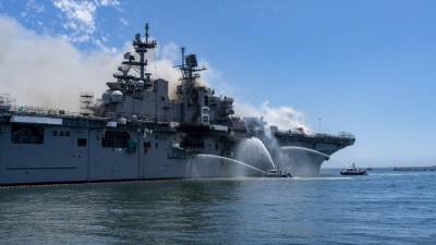 Взрыв на корабле ВМС США: пострадал 21 человек