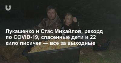 Лукашенко и Стас Михайлов, рекорд по COVID-19, спасенные дети и 22 кило лисичек — все за выходные