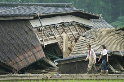 Более 70 человек пострадали в результате наводнений в Японии