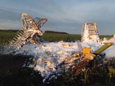 В Нижегородской области рухнул самолет Ан-2. Один человек погиб, еще один пострадал