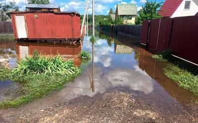Более 120 дачных участков остаются подтопленными в Наро-Фоминске и Можайске