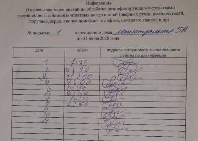В Ноябрьске уборщицы "задним числом" заполнили документы о дезинфекции подъезда