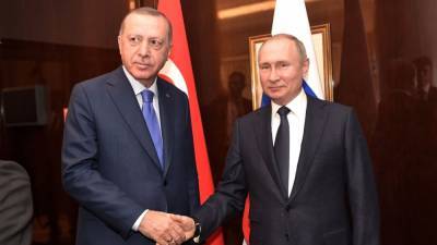 Путин и Эрдоган обсудили по телефону ситуацию в Сирии и Ливии