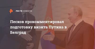 Песков прокомментировал подготовку визита Путина в Белград