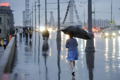 «Оранжевый» уровень погодной опасности объявили в Москве из-за ливня