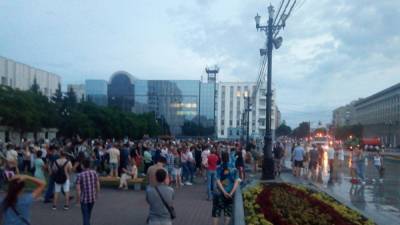 В Хабаровске начался четвертый митинг за губернатора. ВИДЕО