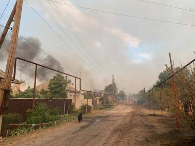 На Луганщине оценили сумму ущерба от пожара