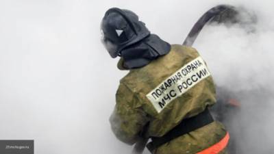 Склад пиломатериалов горит в красноярском Кодинске