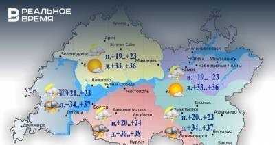 Сегодня в Татарстане ожидается жара +38, гроза и град