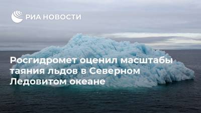 Росгидромет оценил масштабы таяния льдов в Северном Ледовитом океане