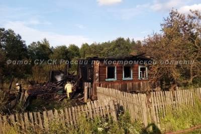 В Костромксой области мужчина погиб в пожаре