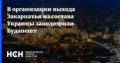 В организации выхода Закарпатья из состава Украины заподозрили Будапешт